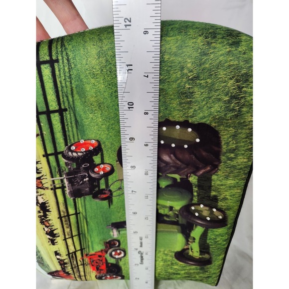 Unique Tractor Farm Scene Shoulder Bag Women's Fashion Accessory rhinestones - Picture 10 of 11